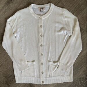 Vintage White Button-Up Cardigan